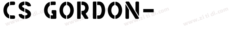 CS GORDON字体转换